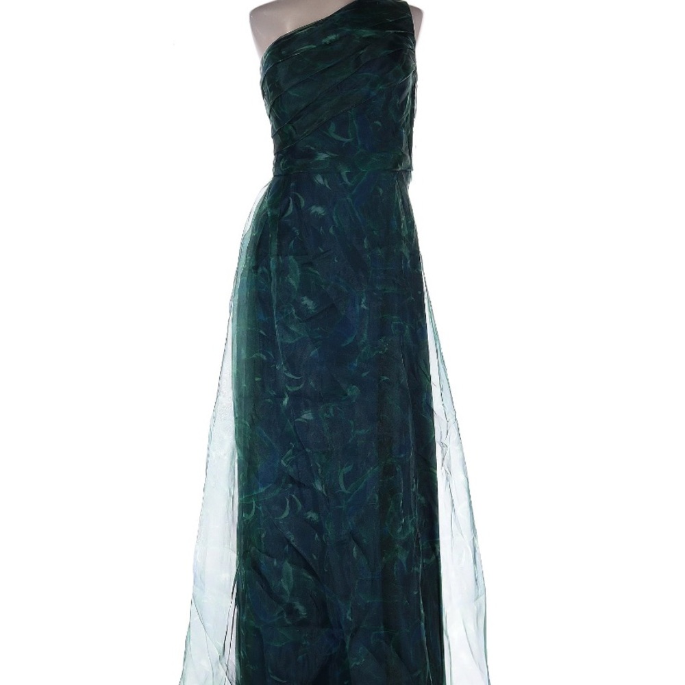 Rene Ruiz Collection One Shoulder Asymmetrical Gown